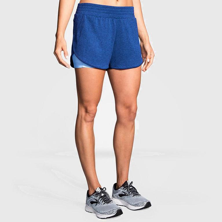 Brooks Rep 3 2-In-1 Australia - Women's Running Shorts - Blue (072834-GTN)